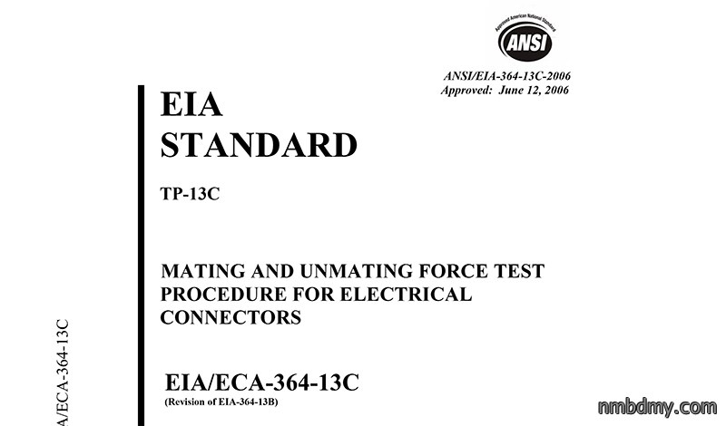 EIA-364-13C连接器国际标准